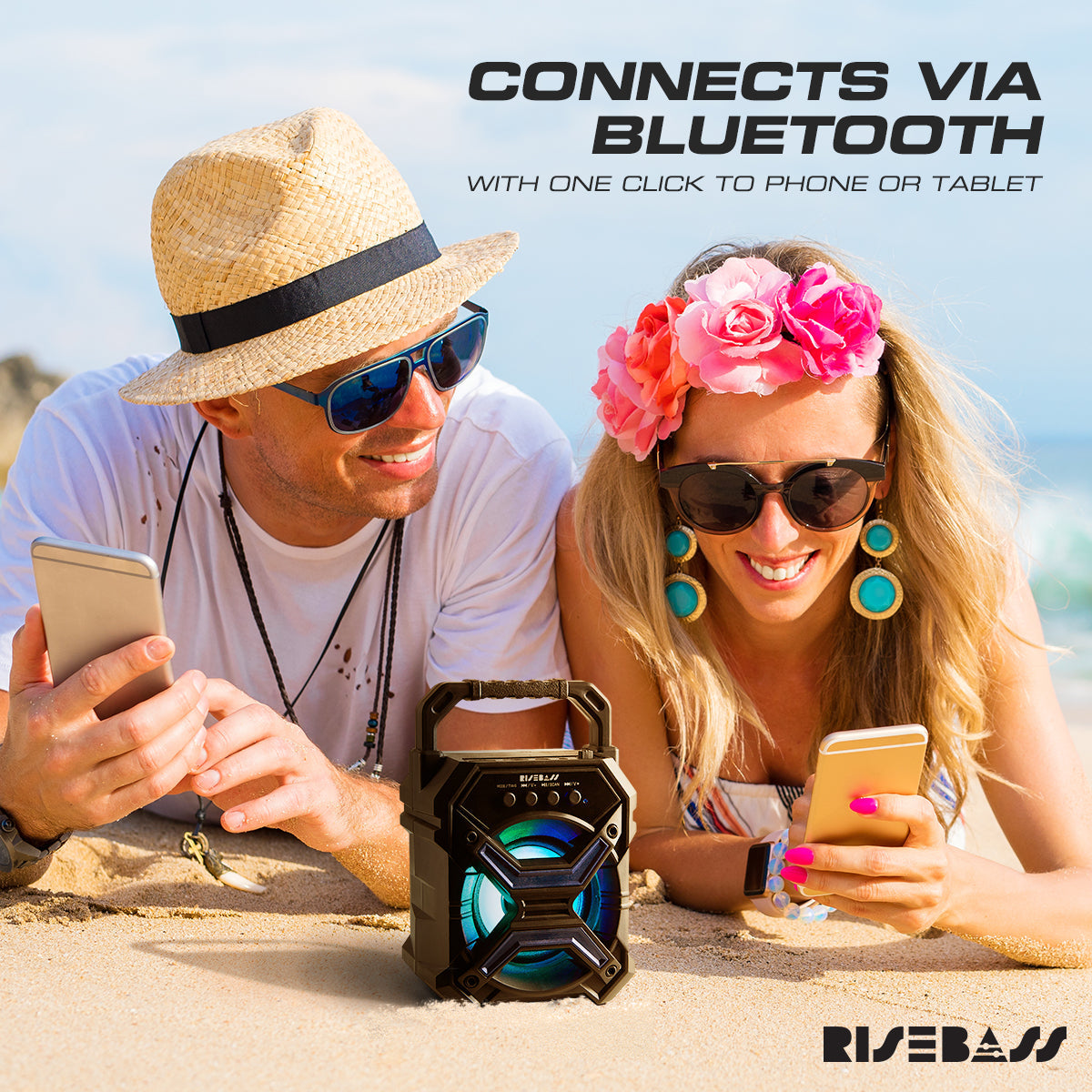 7-inch Portable Wireless Bluetooth Speaker w/ TWS Function